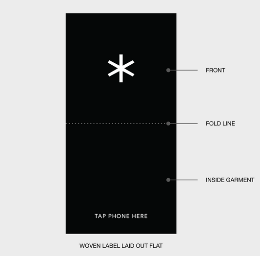 Customizable Chipped Woven Labels